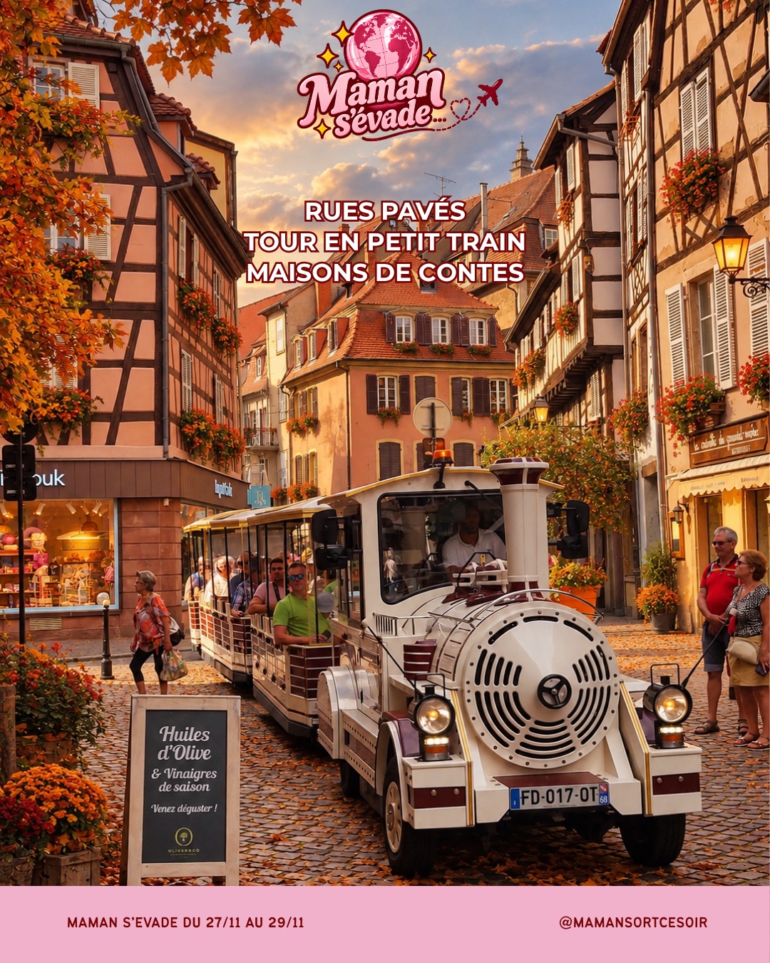 Petit train dans les rues de Colmar